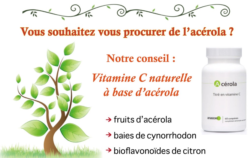 vitamine c naturelle à base d'acérola